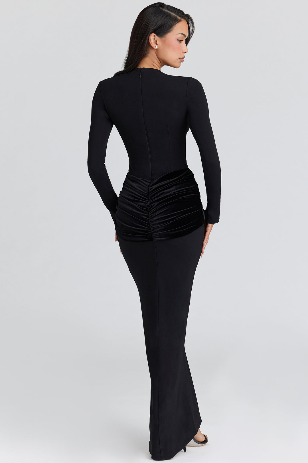 Esme Black Velvet Gown