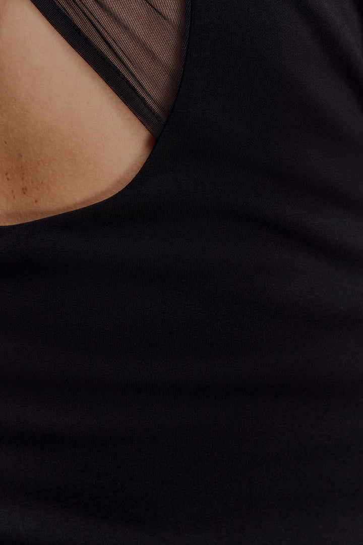 Luna Mesh Mini Dress