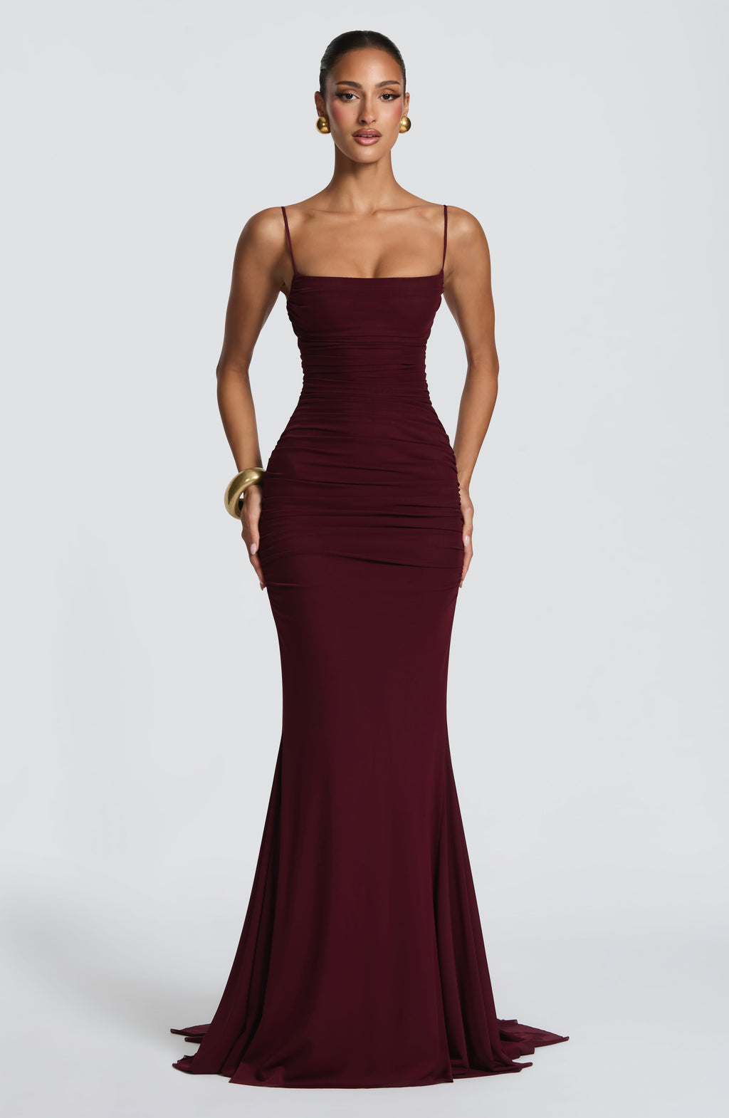 Rosalie Gown in Cherry Lacquer
