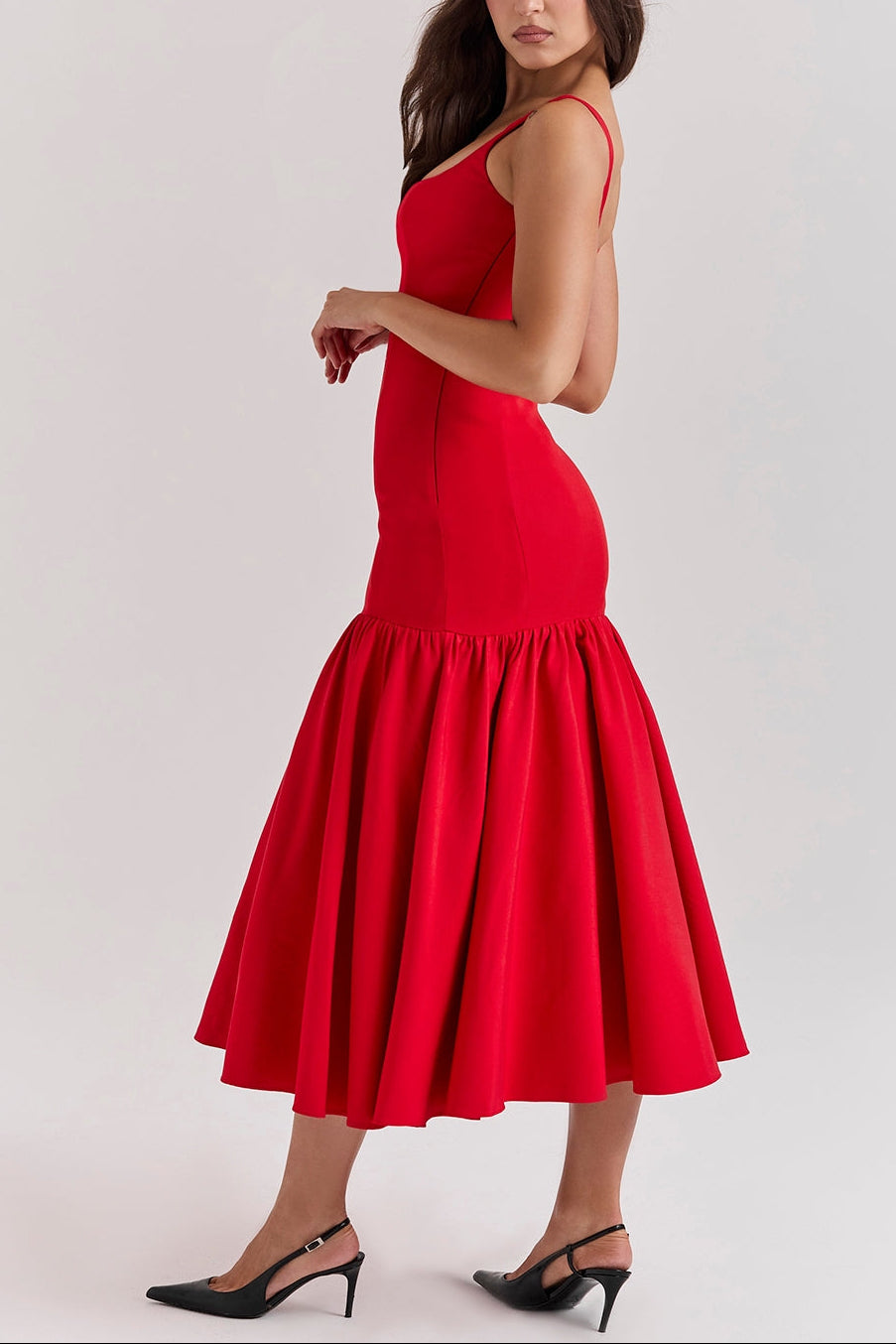 Alice Drop Waist Midi Dress