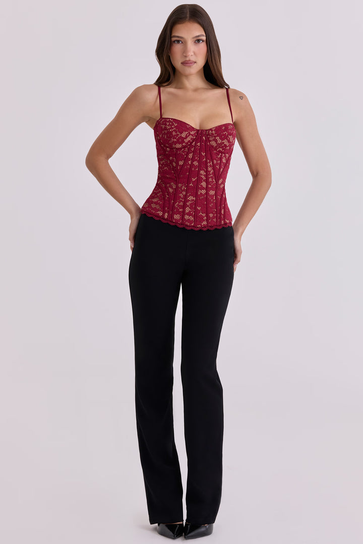 Hazel Lace Bloom Corset Top