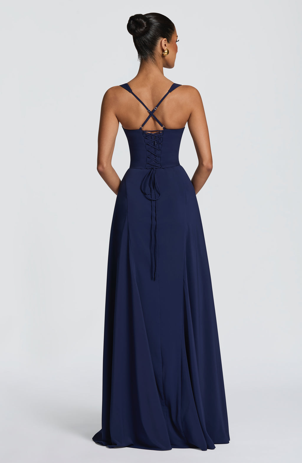 Anora Maxi Dress in Navyblue