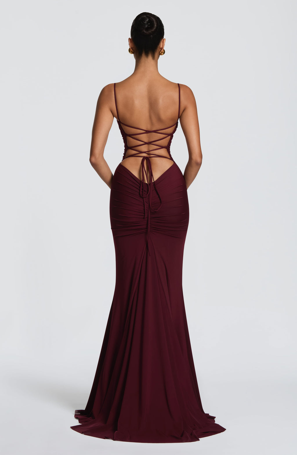 Rosalie Gown in Cherry Lacquer