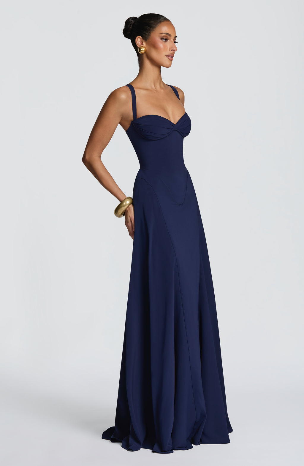 Anora Maxi Dress in Navyblue