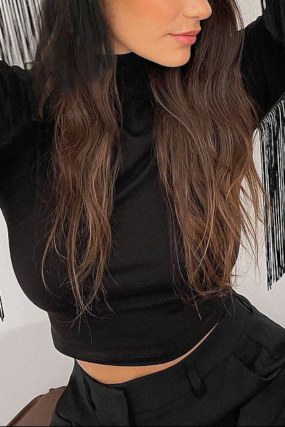 Icons Only Fringe Full Sleeve Top