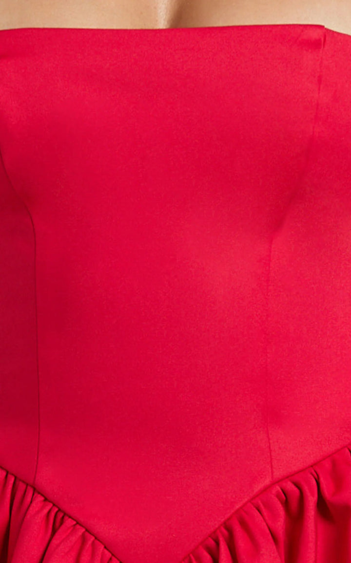 Betty fit and flare Mini Dress in Red