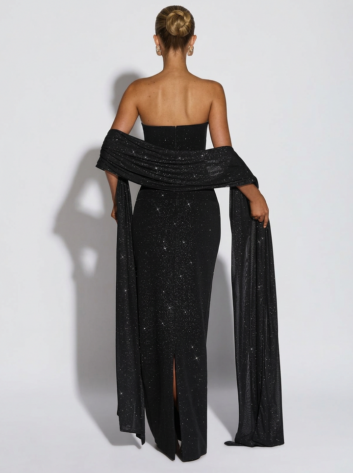 Pandora Maxi Dress in Black