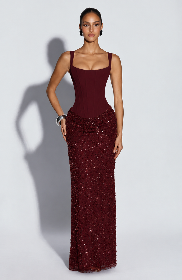 Eclipsara Corset Maxi Dress