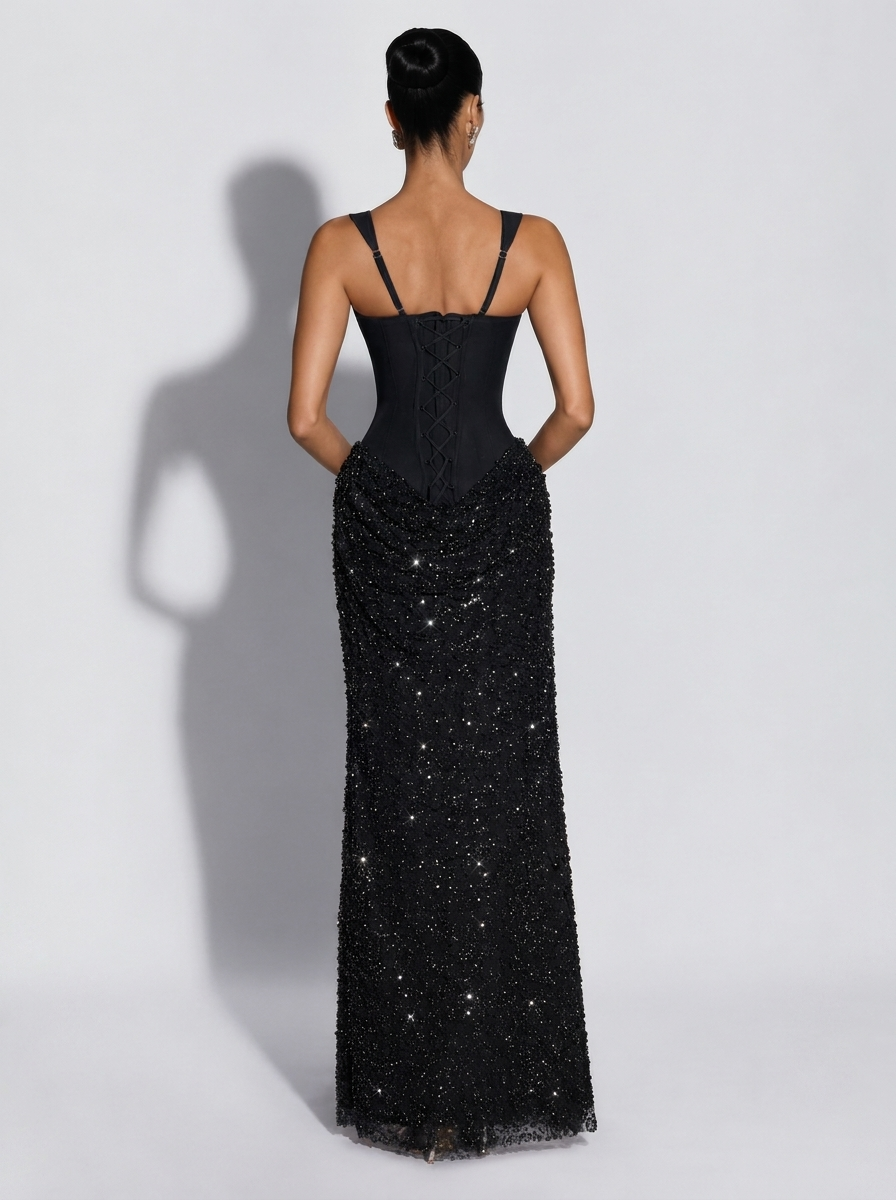 Eclipsara Corset Maxi Dress