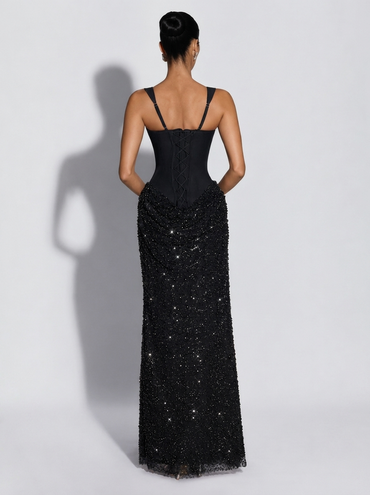 Eclipsara Corset Maxi Dress