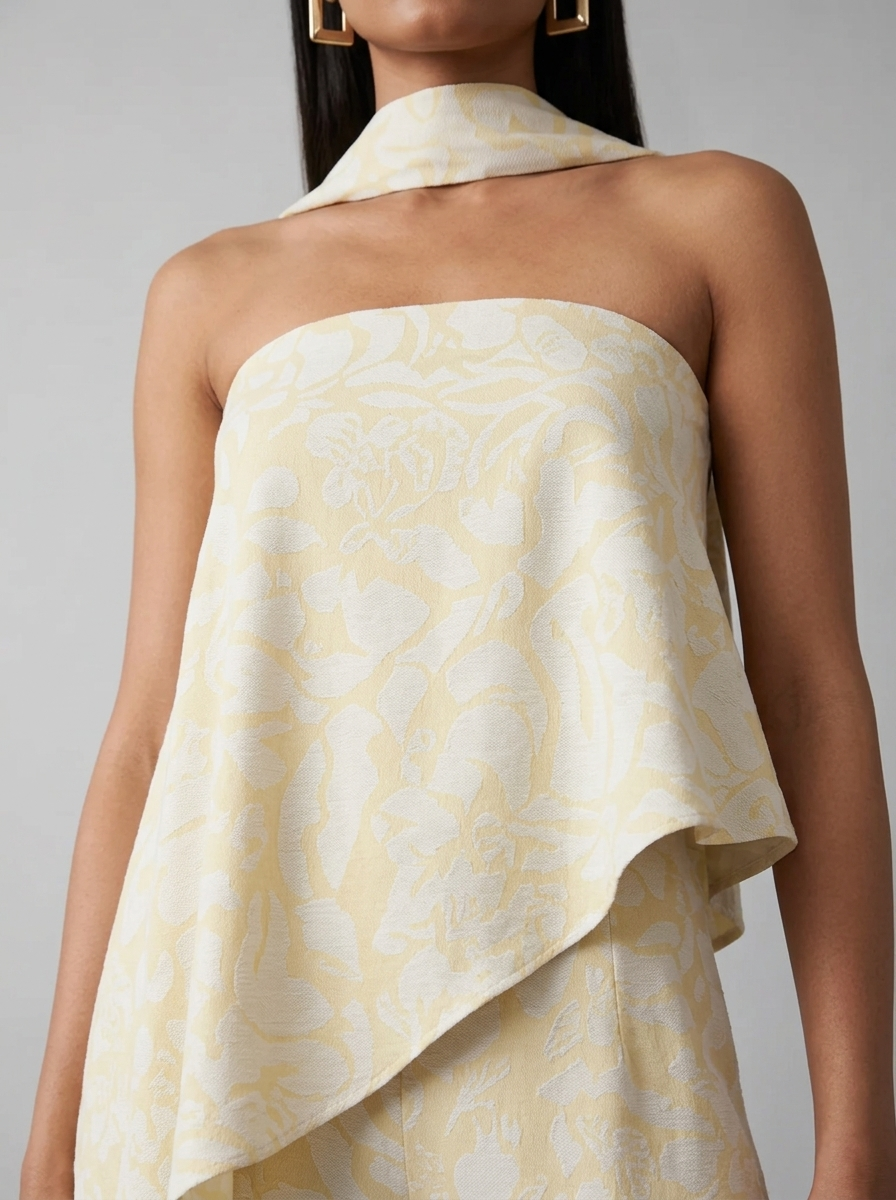 Noore Asymmetric Draped Co-ord Set