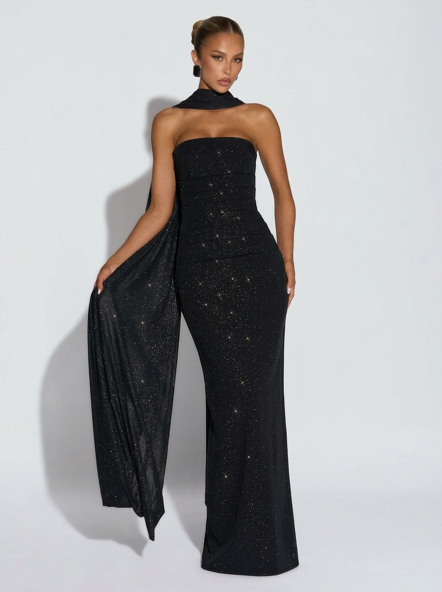 Pandora Maxi Dress in Black