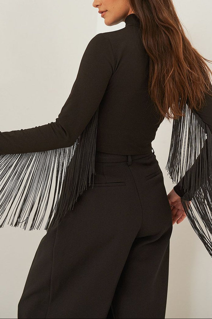Icons Only Fringe Full Sleeve Top