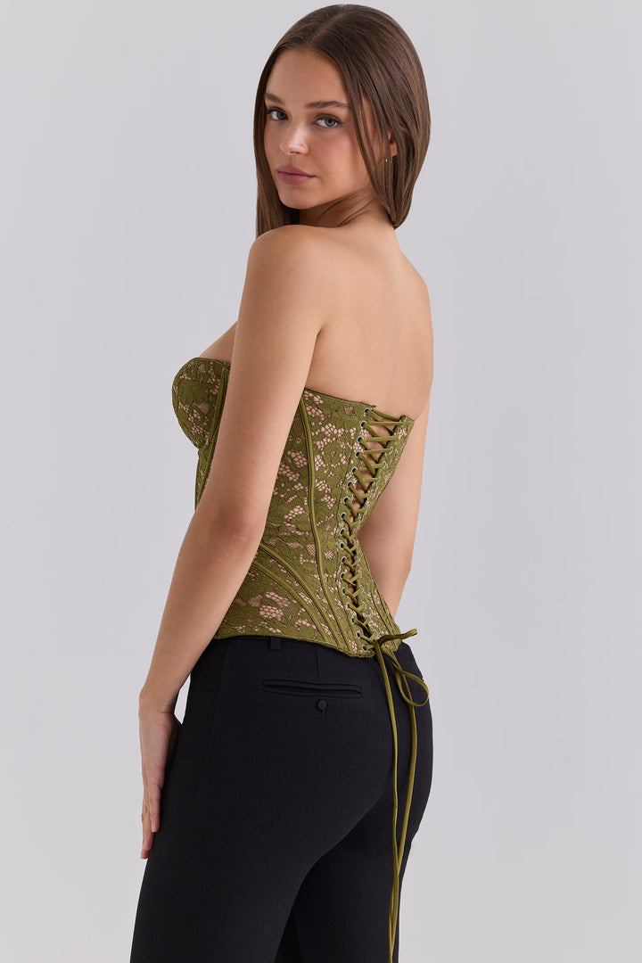 Hazel lace Blush Bloom Corset top