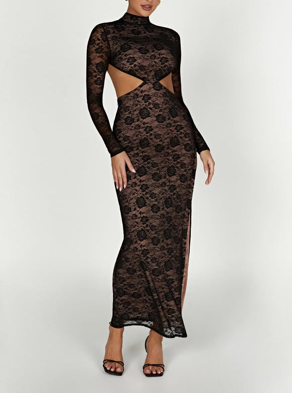 Juliet Lace Maxi Dress in Black – OUTCAST