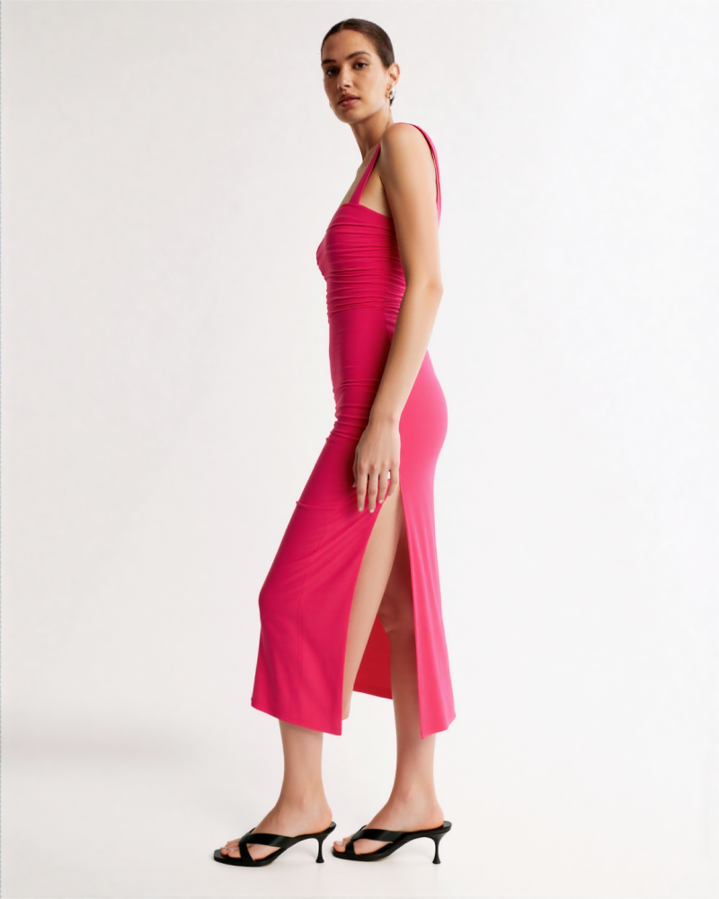 Kaelani Pleated Midi Dress