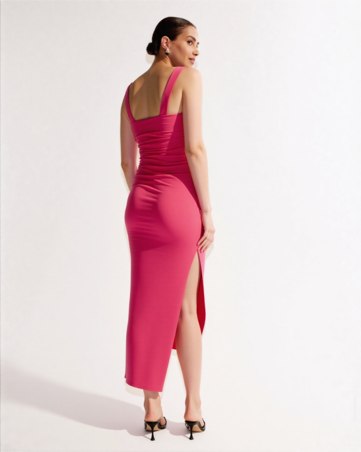 Kaelani Pleated Midi Dress