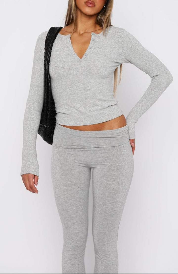 Varvara Long Sleeve Top Grey