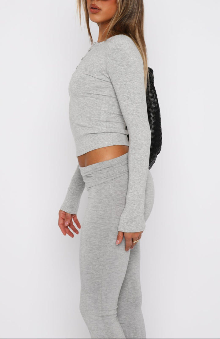 Varvara Long Sleeve Top Grey