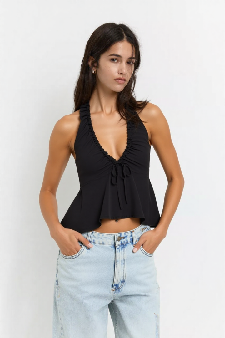 Monique Halter Top in Black