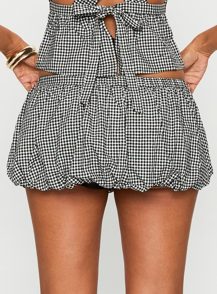 Serene Skirt in Black/white