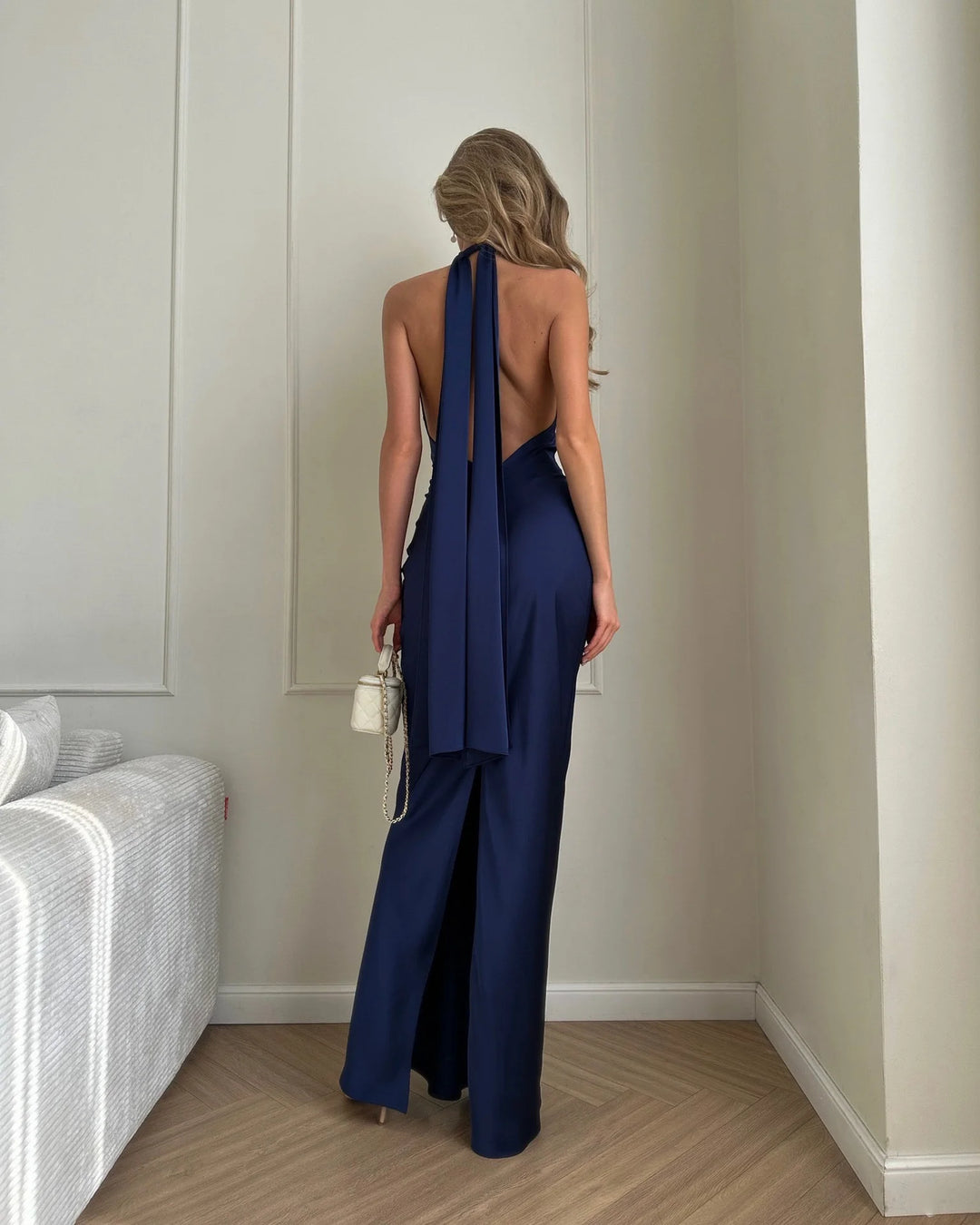 Silvina maxi Dress in Navy