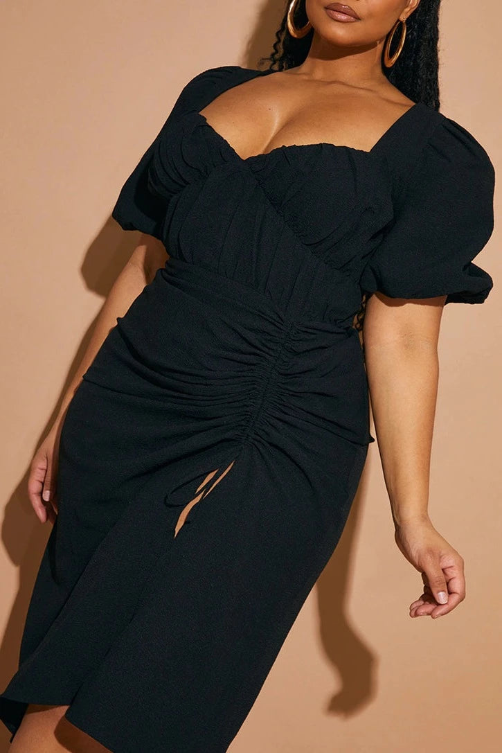 puff sleeve ruched side split midi dress Amazon.com: MASCOMODA Women's 2026 Long Puff Sleeve Ruched Midi Bodycon Dress Sexy Mesh Wedding Guest Party Cocktail Dresses(Army Green, Small) : Clothing, Shoes & Jewelry