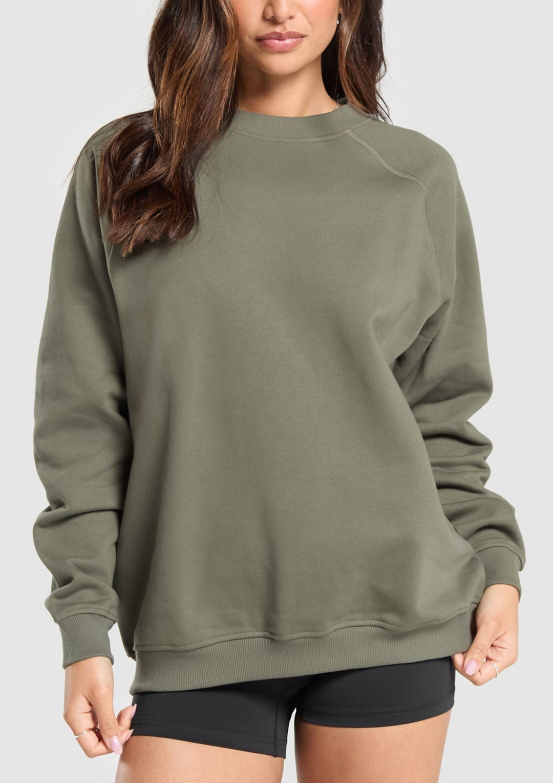 Yulia Oversized Fleece Sweatshirt