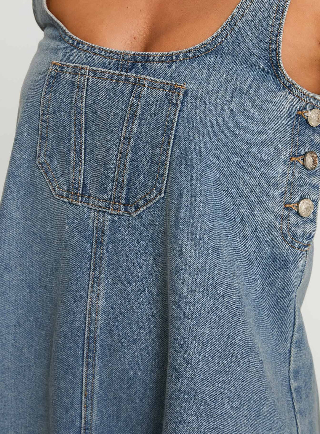 Blue Muse Denim Short Dress