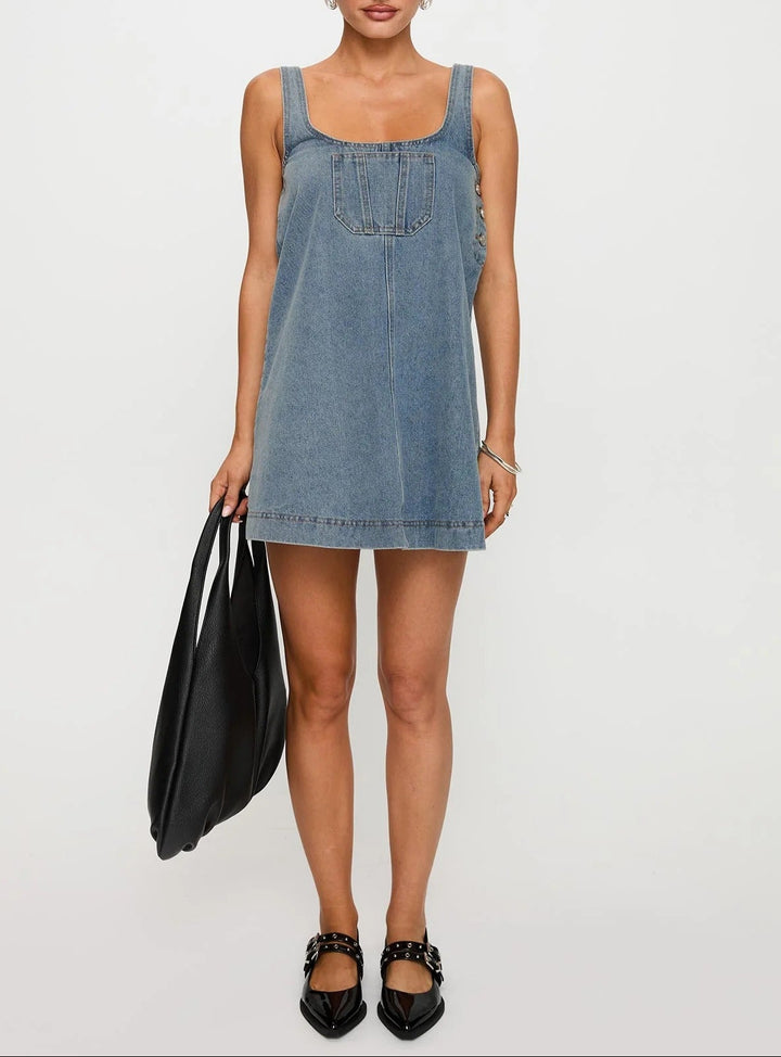 Blue Muse Denim Short Dress