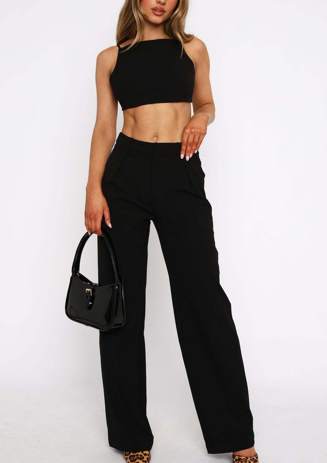 Laura wide leg Pants in Black