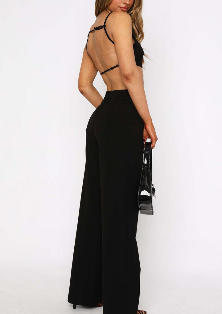 Laura wide leg Pants in Black