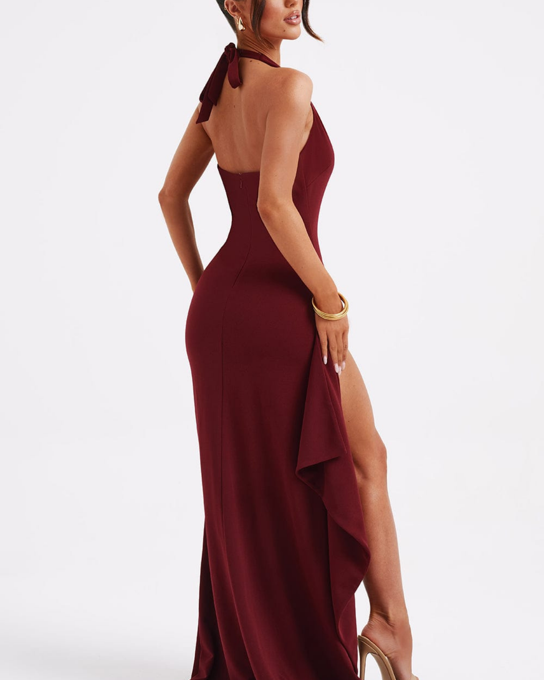 Liliana Maxi Dress in maroon