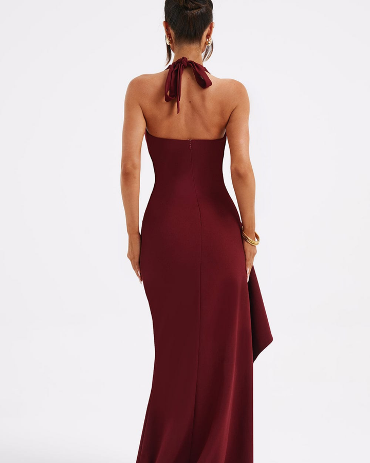 Liliana Maxi Dress in maroon