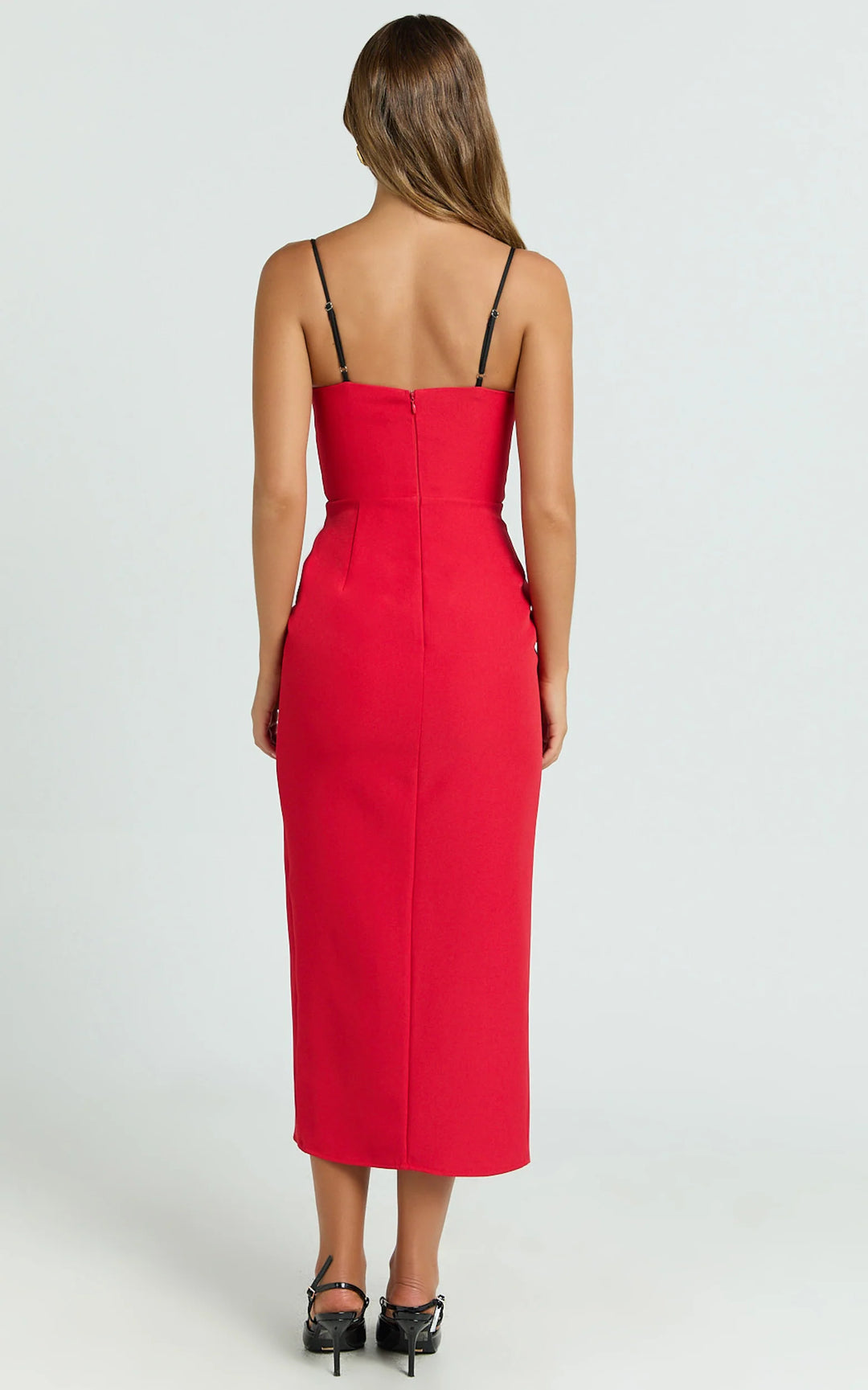 Lucia Midi Dress with Slit