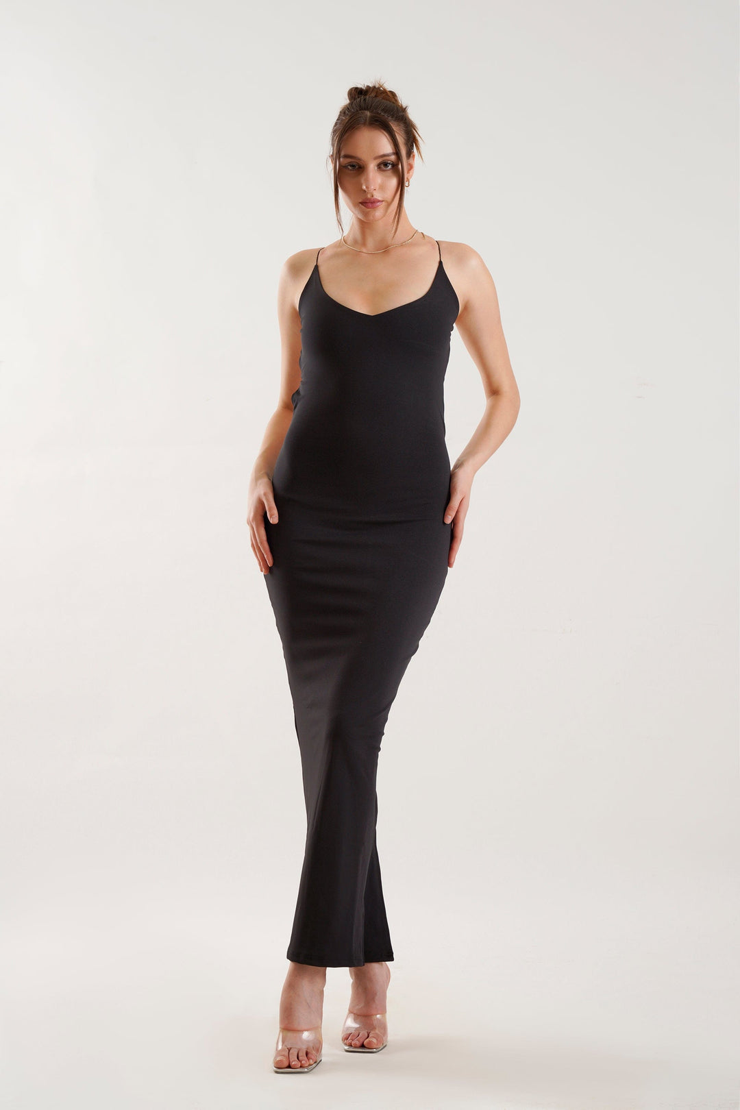 SABINE Backless Maxi Dress in Black OUTCAST SABINE Backless Maxi Dress in Black OUTCAST