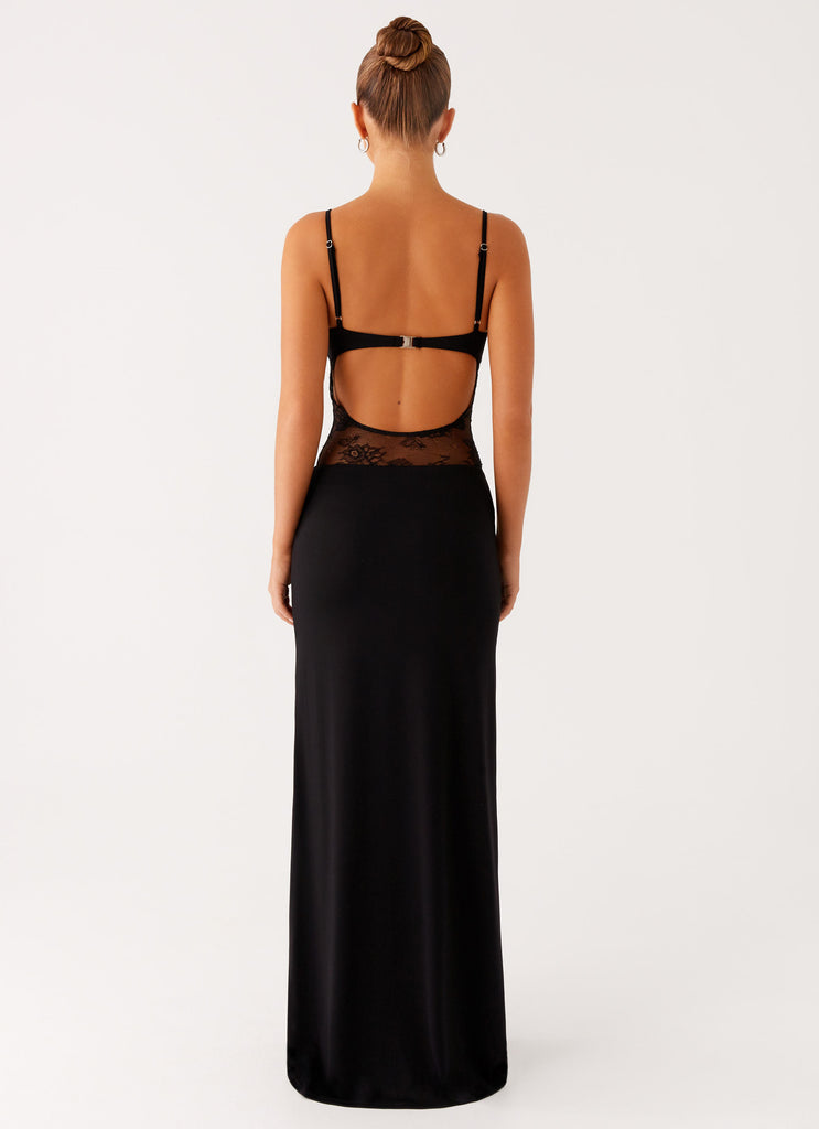 Envy Lace Maxi Dress in Black