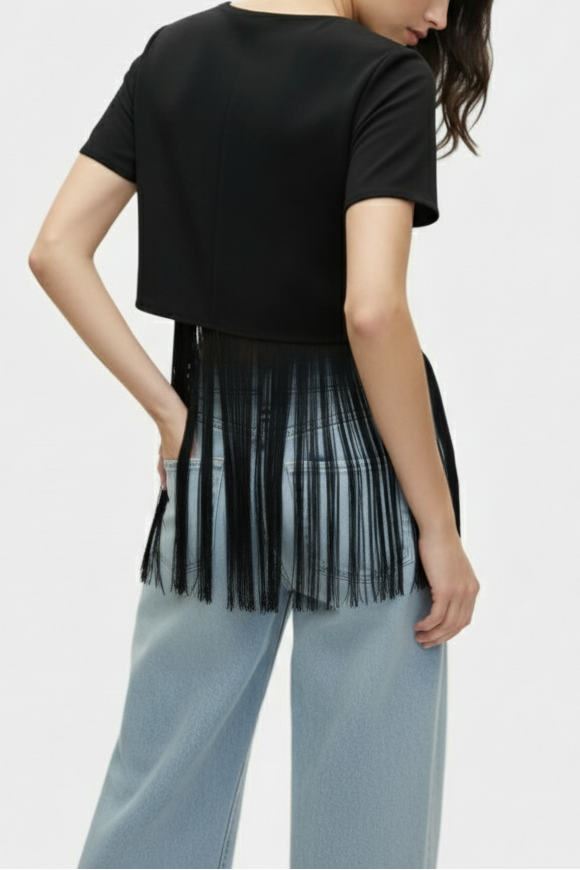 Now or Never Fringe Tee-shirt