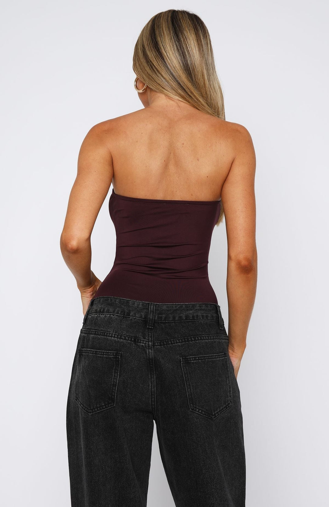Vasilisa Brown Strapless Bodysuit