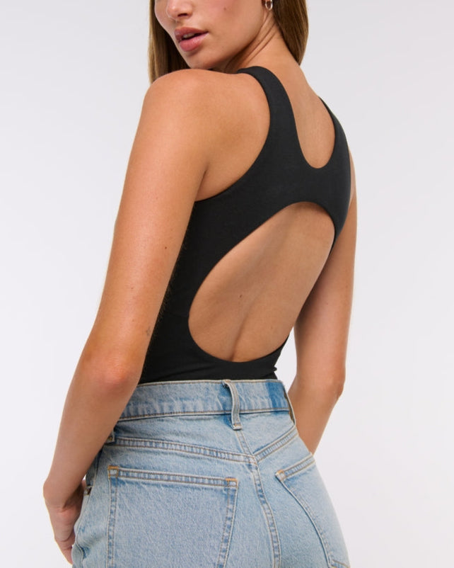 Adelina Open-Back Bodysuit