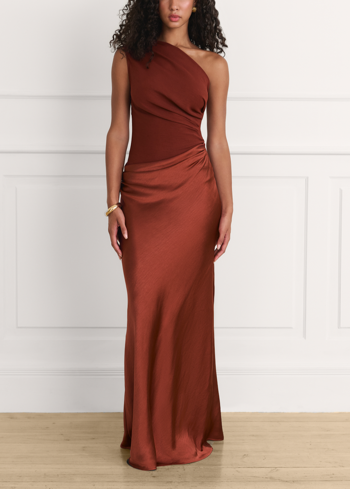 Raya Maxi dress in terracota