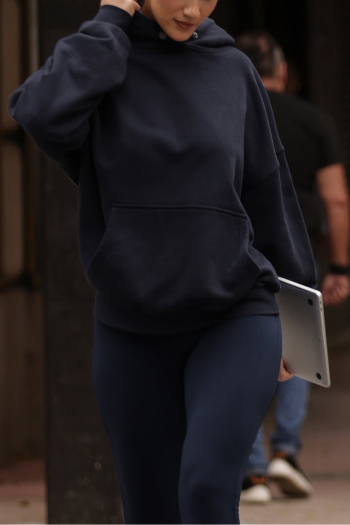 Milana Boyfriend Hoodie in Navy