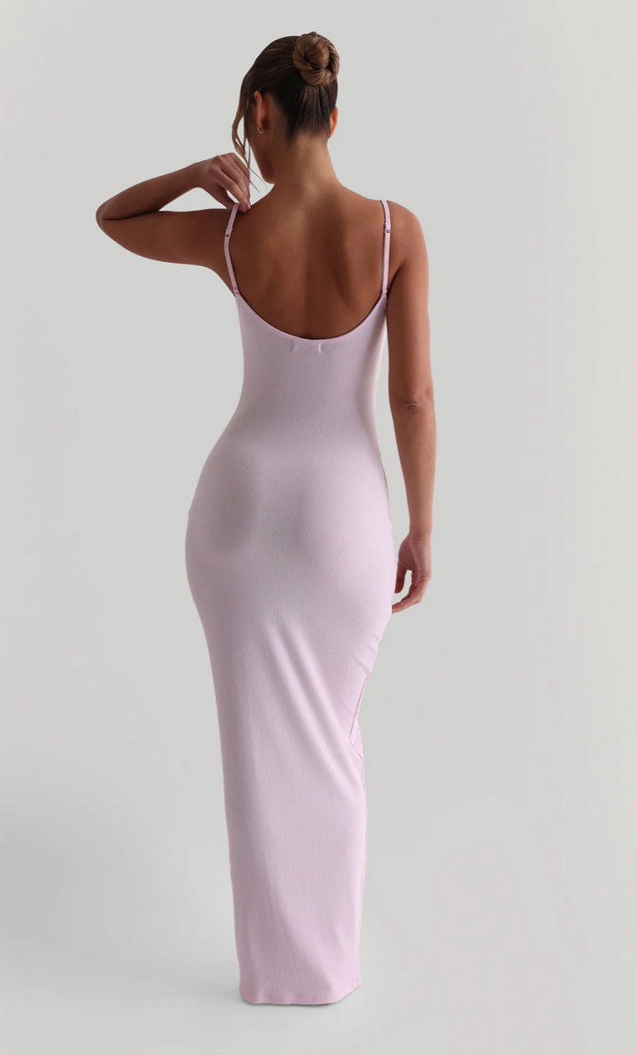 CAMILA SLIP ON MICRO-RIBBED MAXI DRESS