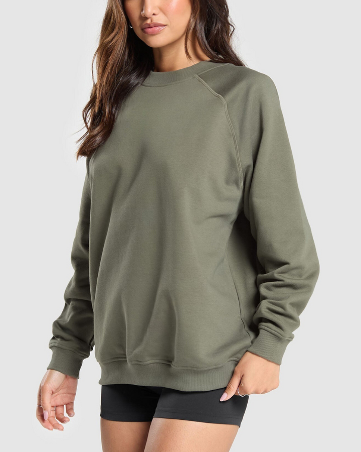 Yulia Oversized Fleece Sweatshirt