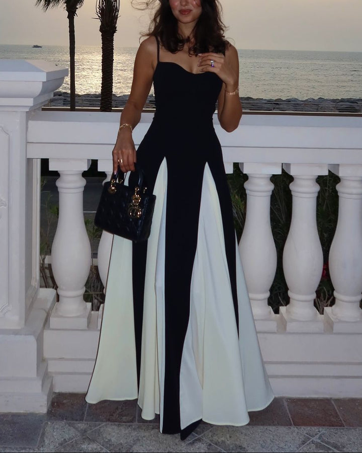 Cressida Black & White Maxi Dress