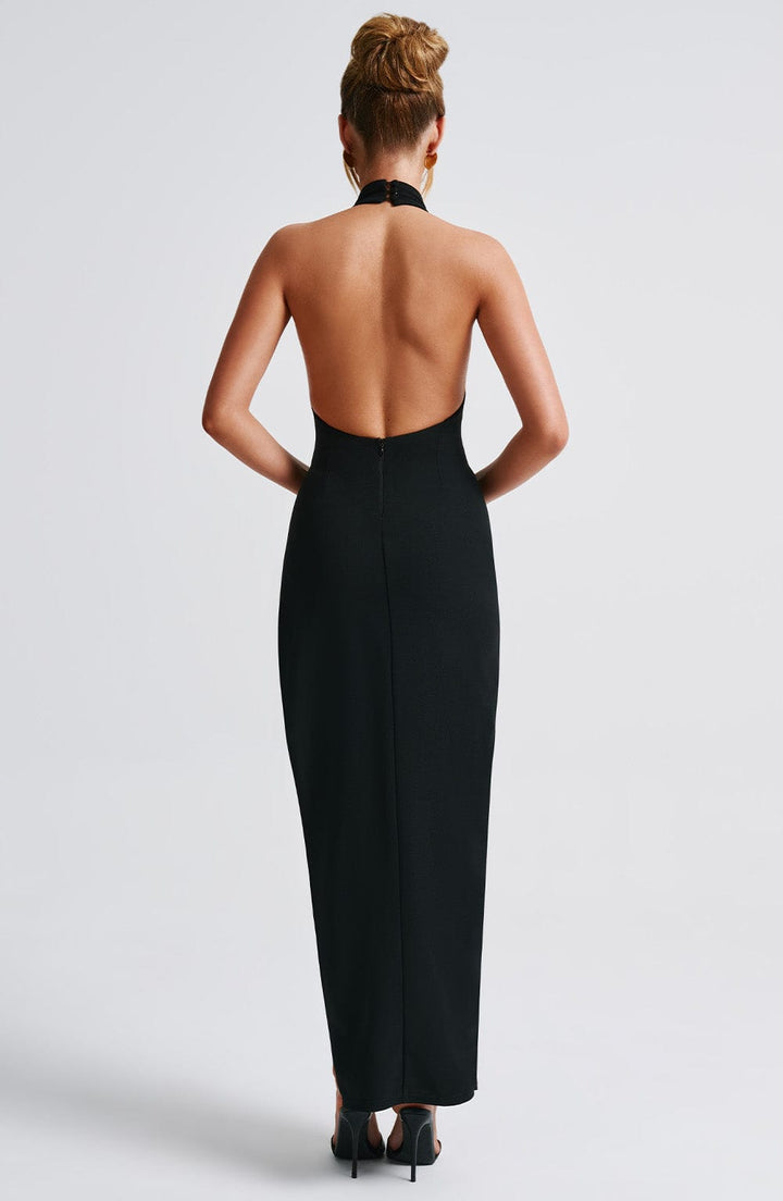 Yuliana Maxi Dress in Black