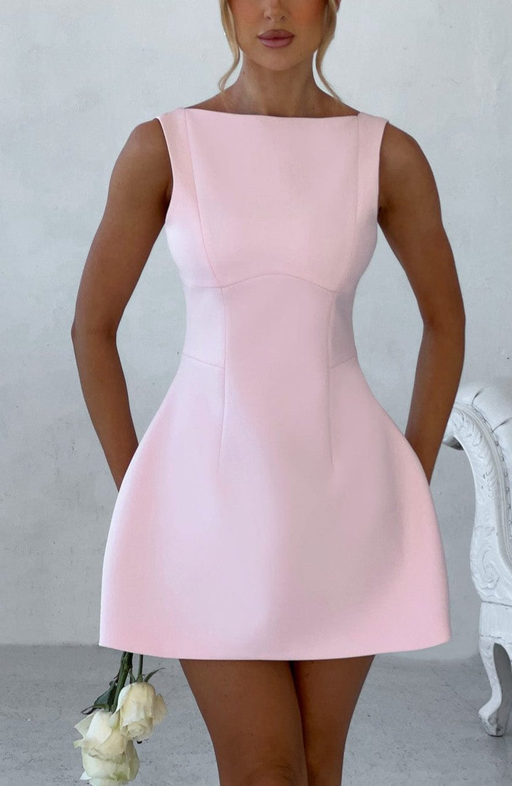 Amara Mini Dress in Blush