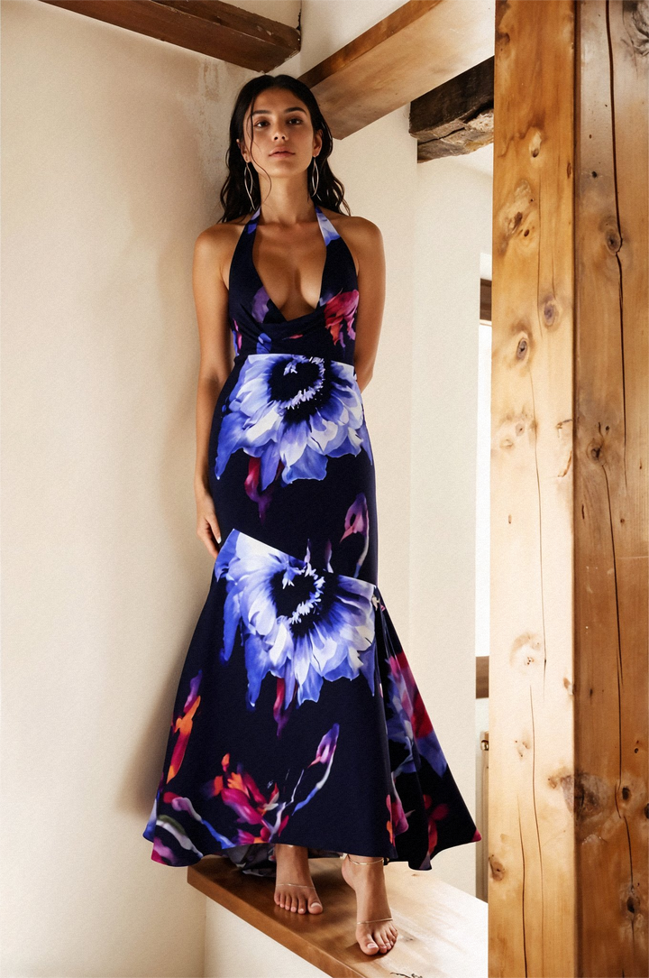Loretta Halter Maxi Dress