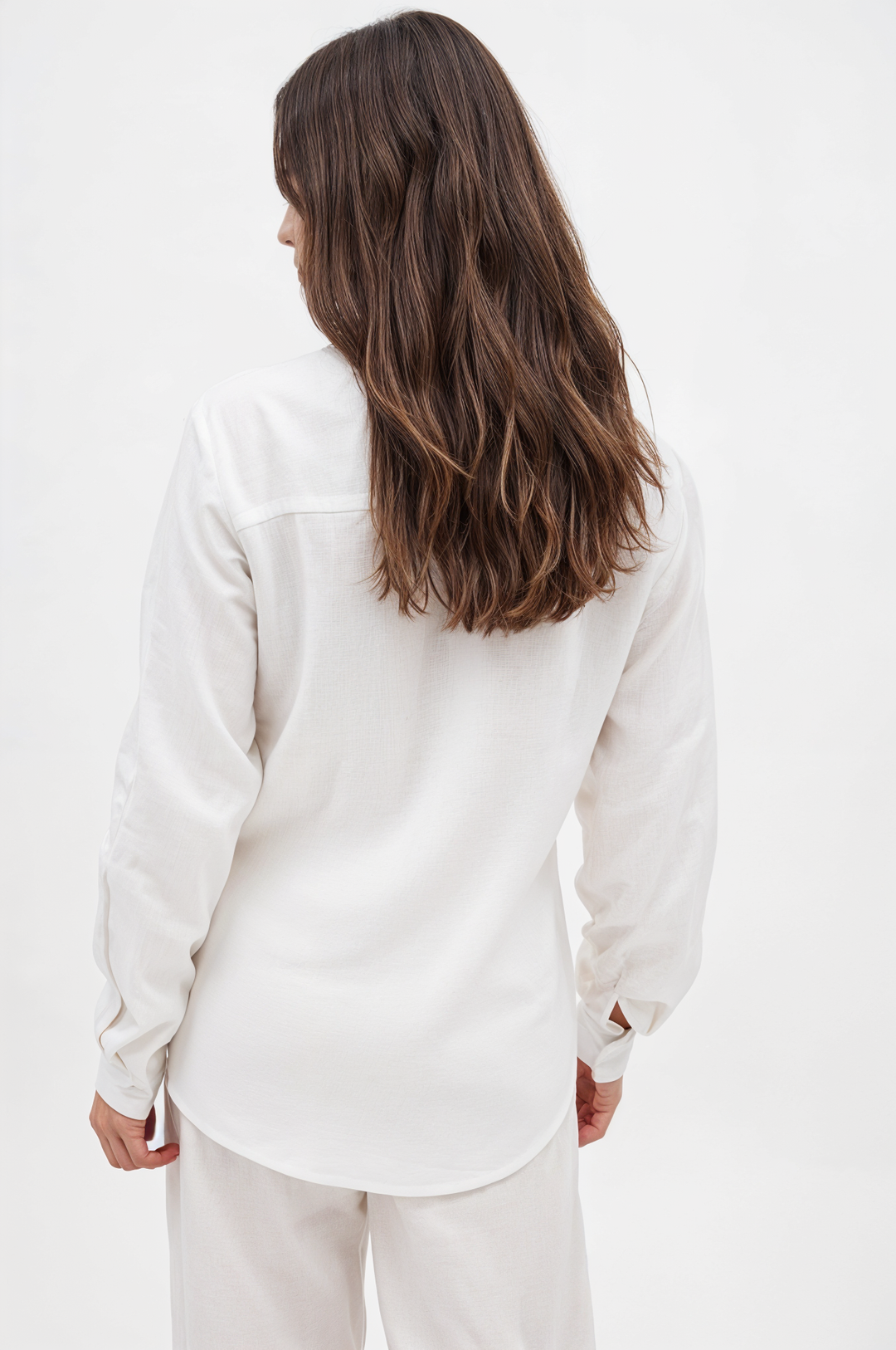 Milyn Straight linen shirt LightBlue