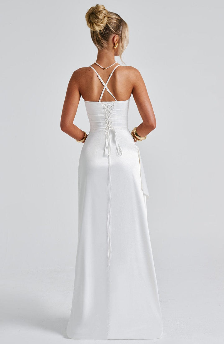 Stefania Maxi Dress in Ivory